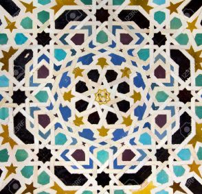 13924368-Typical-Andalusian-mosaic-very-colorful-geometric-motifs-Arab-cultural-origin-Andalusia-Spain--Stock-Photo